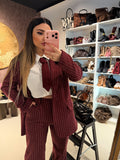 Completo due pezzi a righe