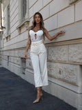 Body bianco in pizzo