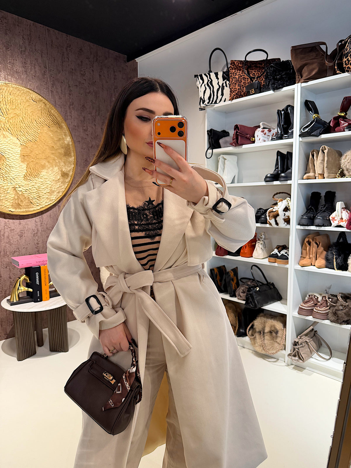 Cappotto lungo Creamy