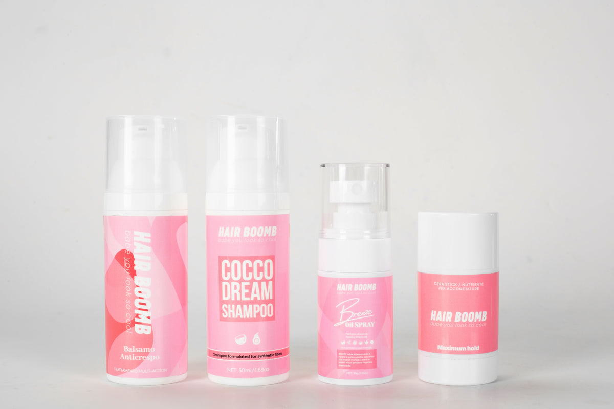 Kit 4 pezzi mini size per la cura delle extension