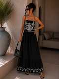 Abito lungo boho chic ricamato