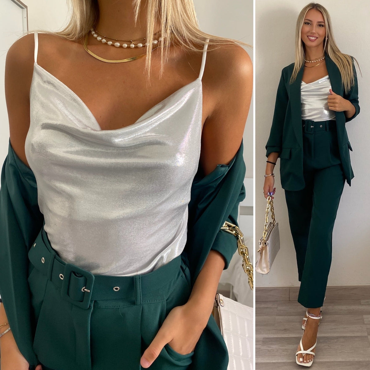 Top con scollo ghiaccio
