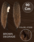 Coda #T1b/30 riccia con Coulisse Castano Degradè 90cm
