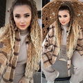Giaccone in tweed Camel
