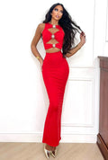 Completo Cut-Out con sole rosso