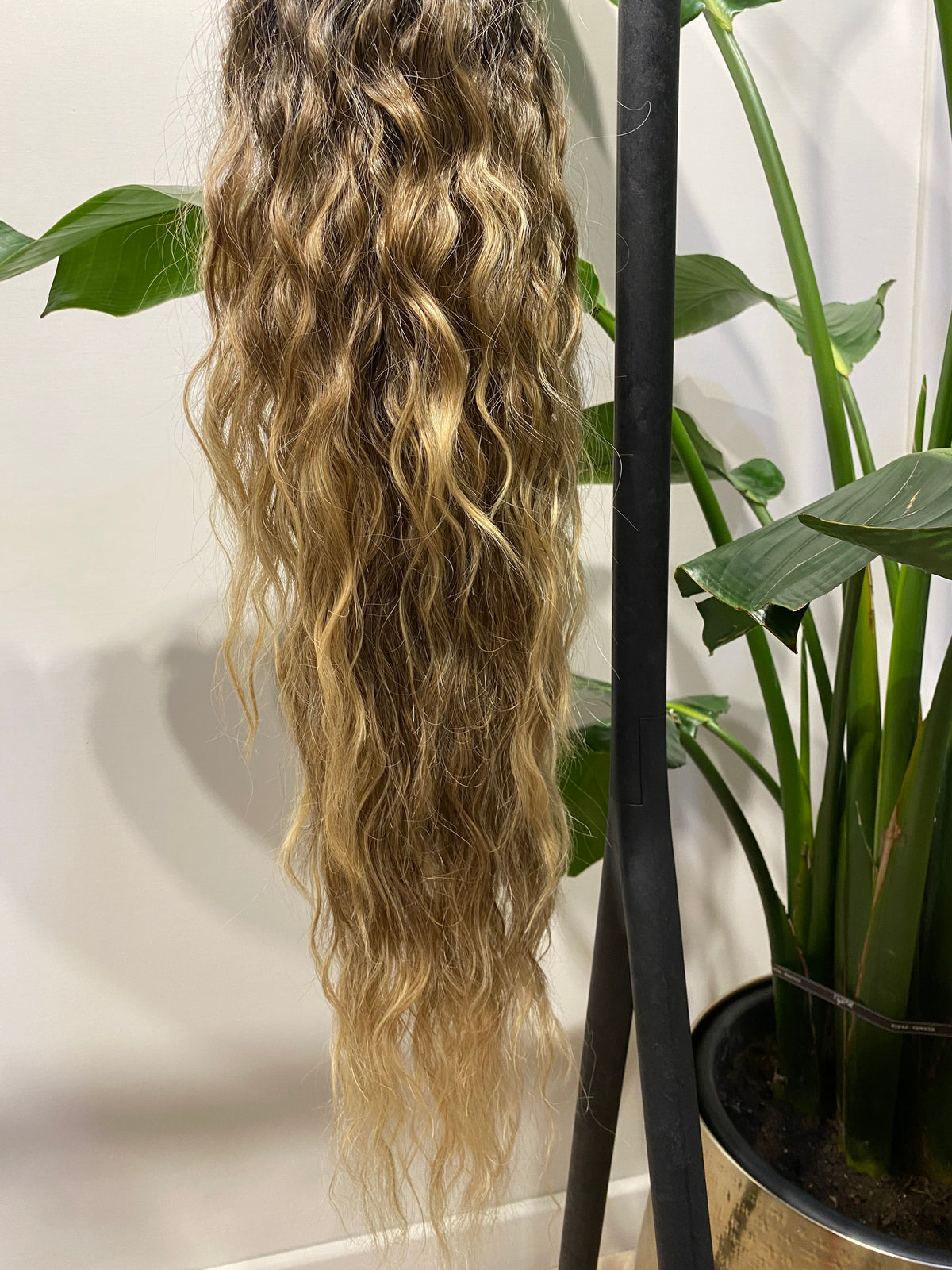 Coda riccia bionda degrade  MQ