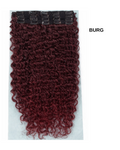 7 fasce Ricce con clip vari colori