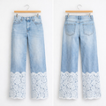 Jeans Bloom con pizzo