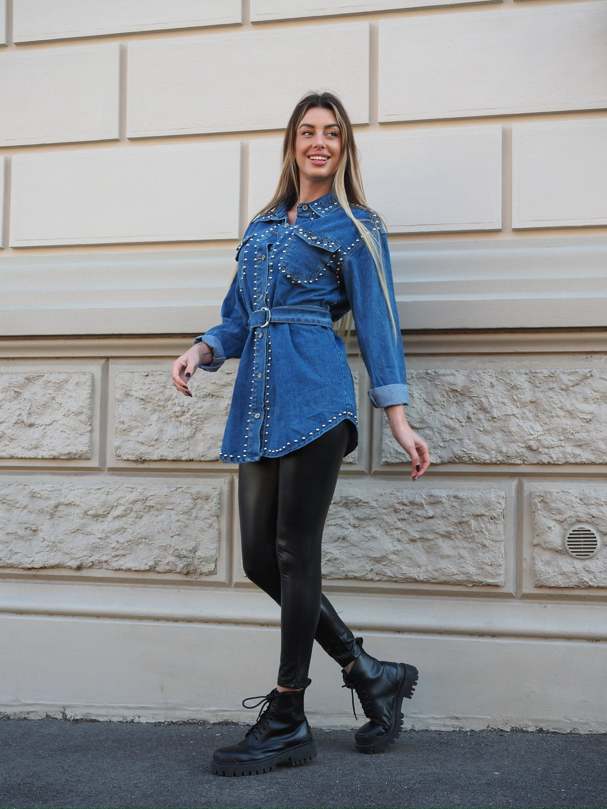 Leggins In ecopelle