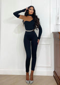 Tuta monospalla con manicotti e choker