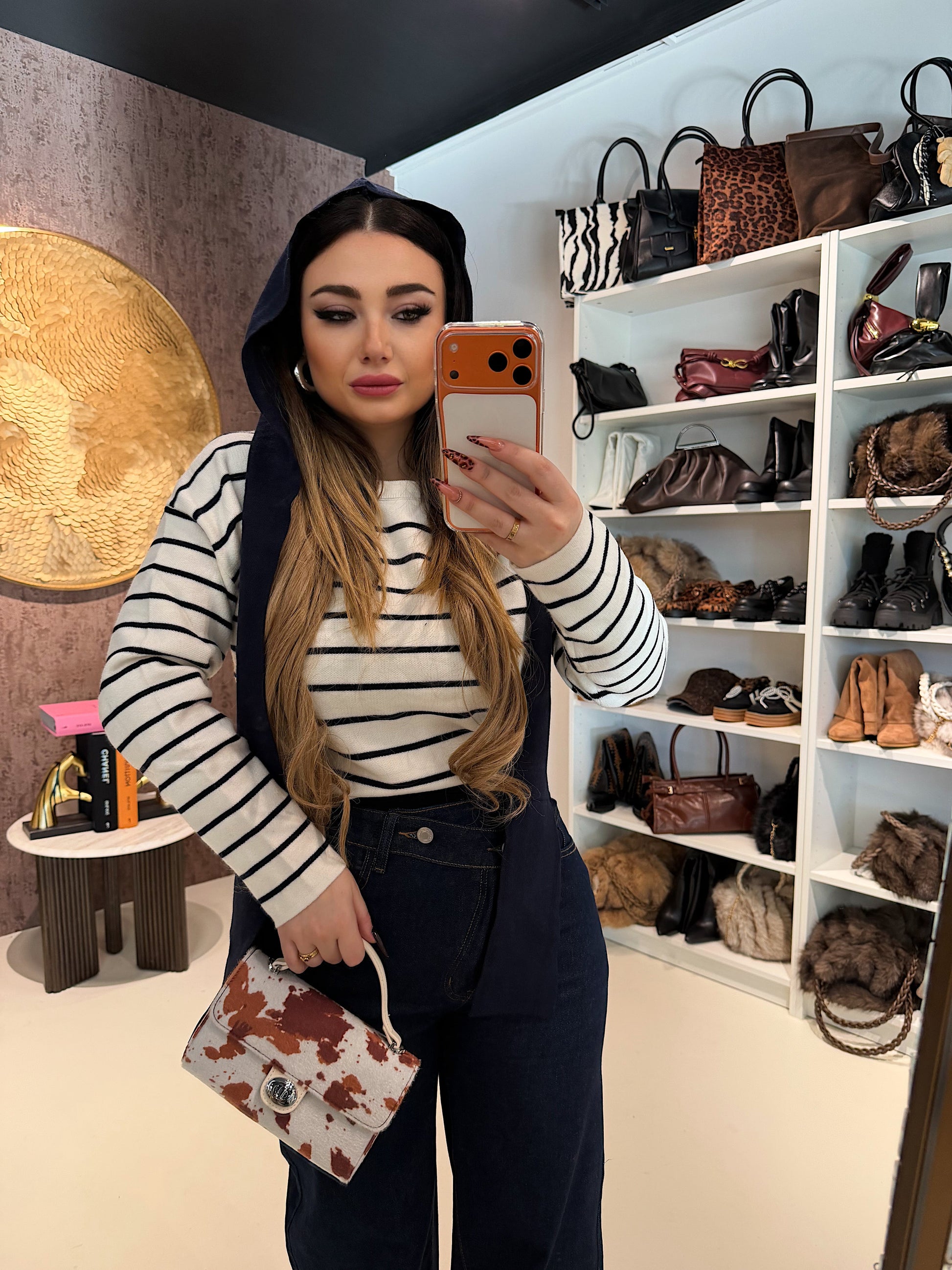 Jeans a Vita Asimmetrica Twist Up