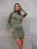 Abito in maglia menta