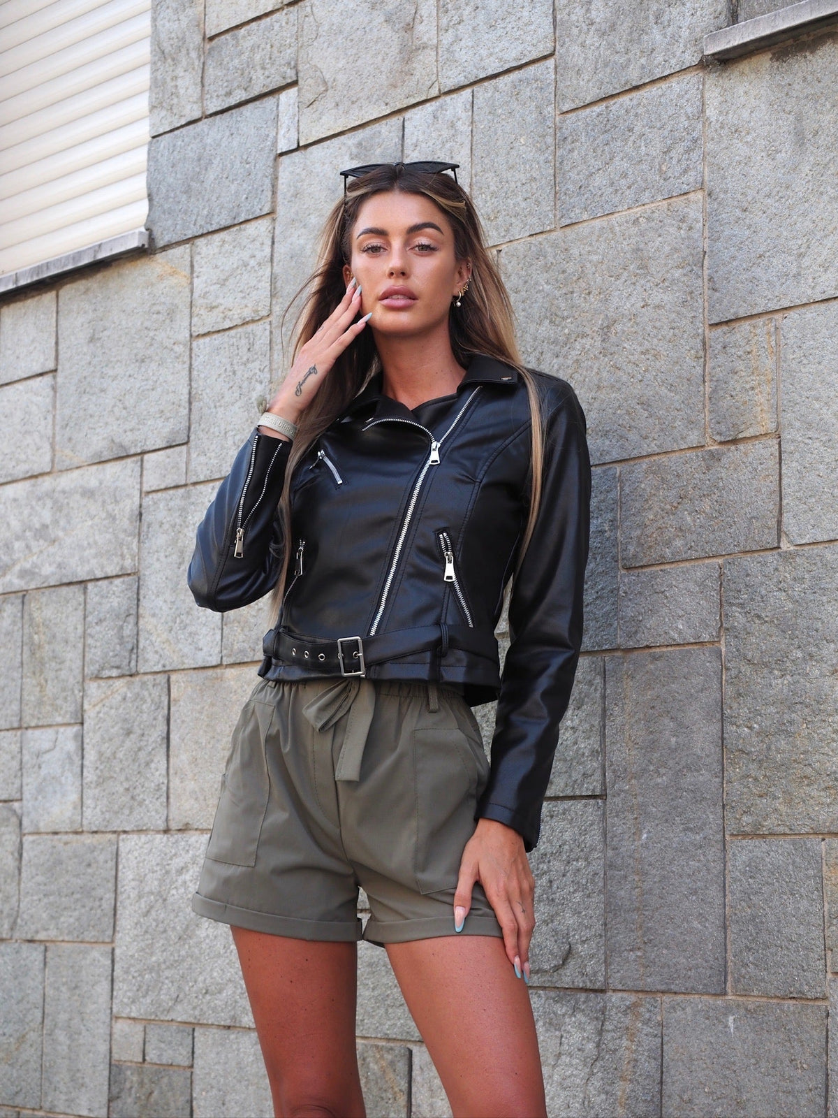 Giacca in ecopelle