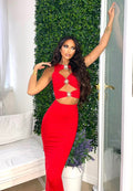 Completo Cut-Out con sole rosso