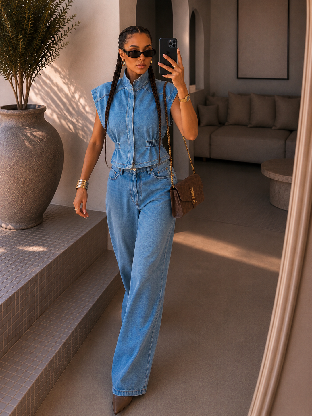 Completo Denim Urban Chic