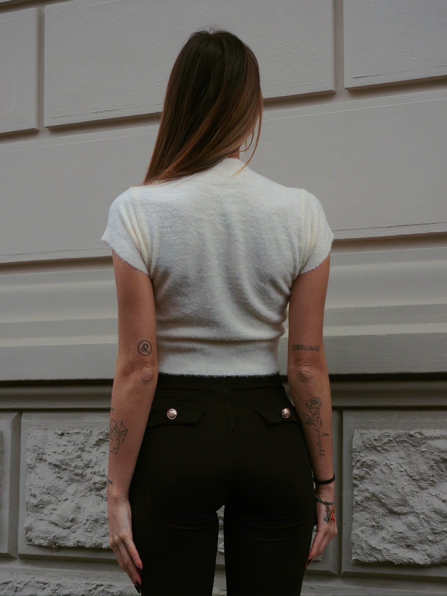 Maglia morbidissima crema pastello