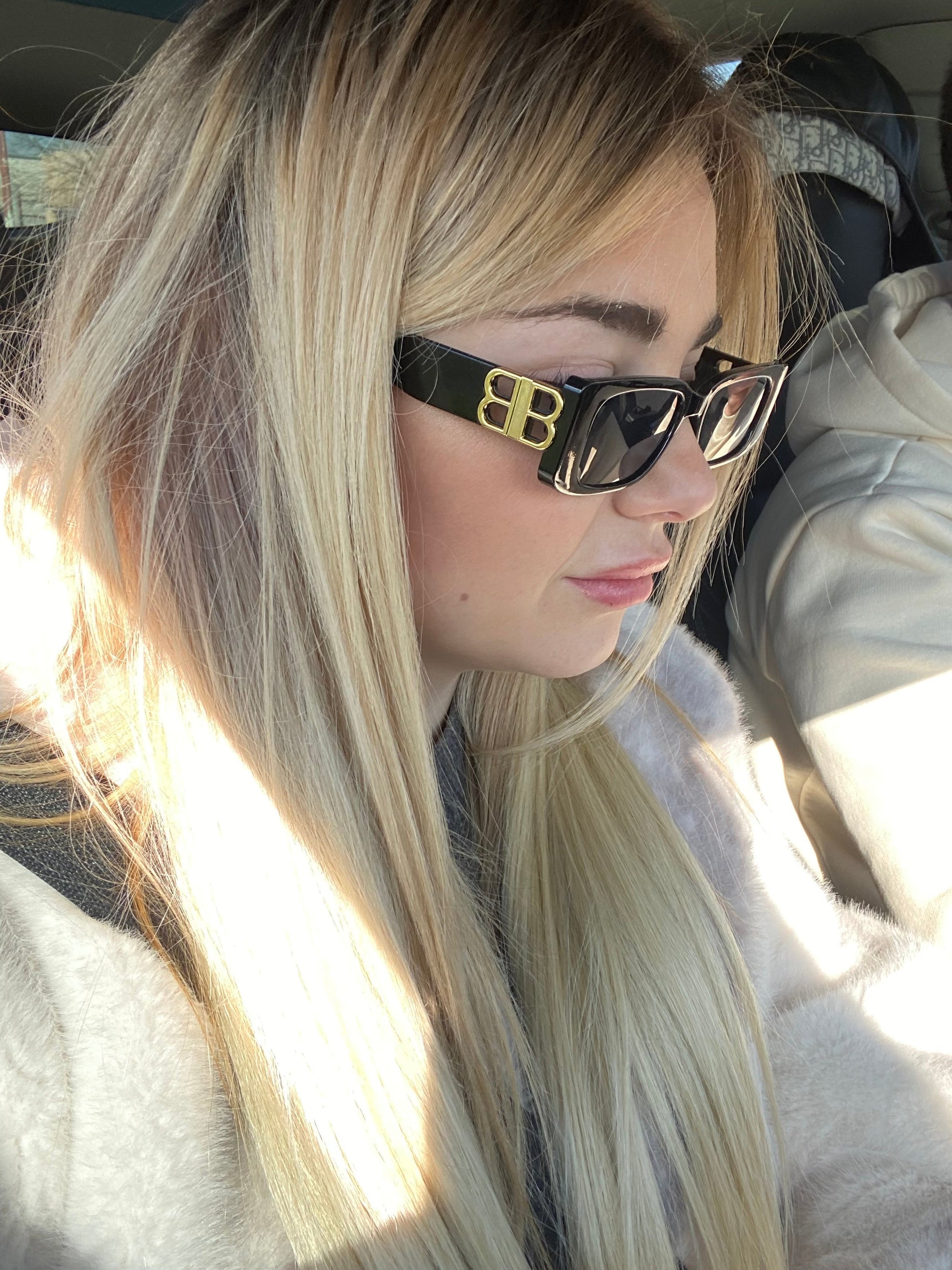 Extension clip e filo Champagne/ Platino