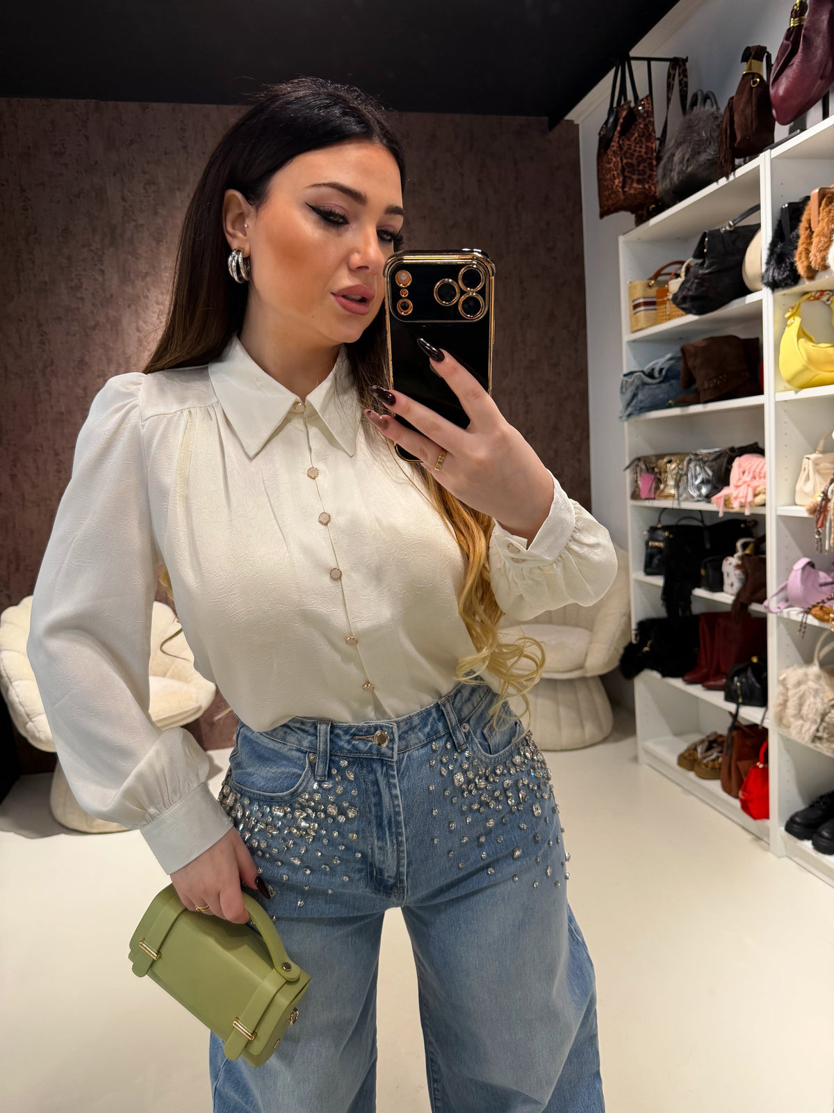 Camicia Satin Glow