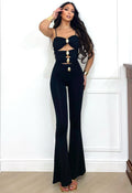 Body nero con gemme oro