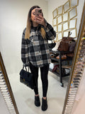 Camicia Oversize in Flanella a Quadri