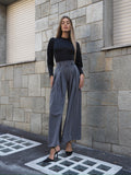 Pantalone a palazzo con cintura