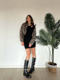 Bomber con paillettes animalier