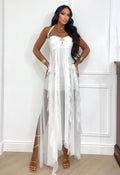 Abito con stella e tulle bianco