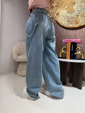 Jeans con tasca a cuore ballon