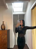 Body in pizzo con top