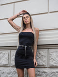 Abito a fascia nero