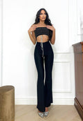 Tuta con strass e laccio