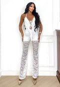 Tuta lace obsession bianca