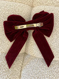 Fiocco per capelli con perla e strass