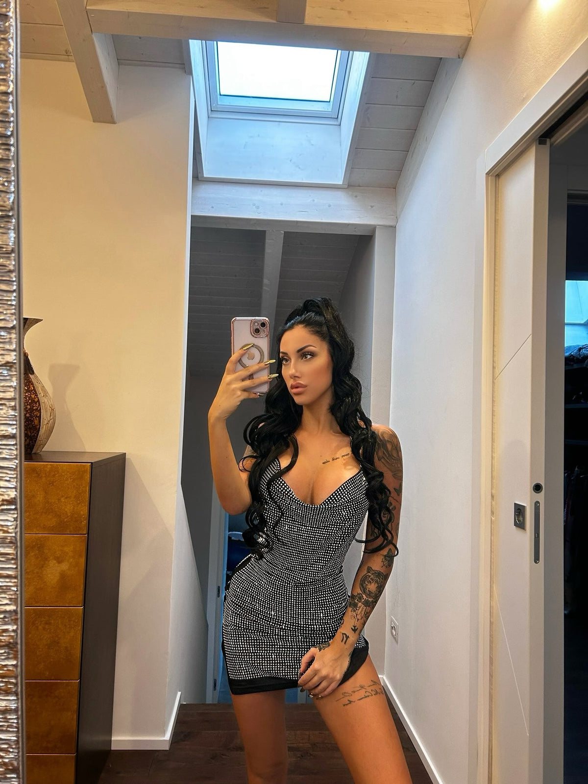 Mini dress gioiello schiena aperta