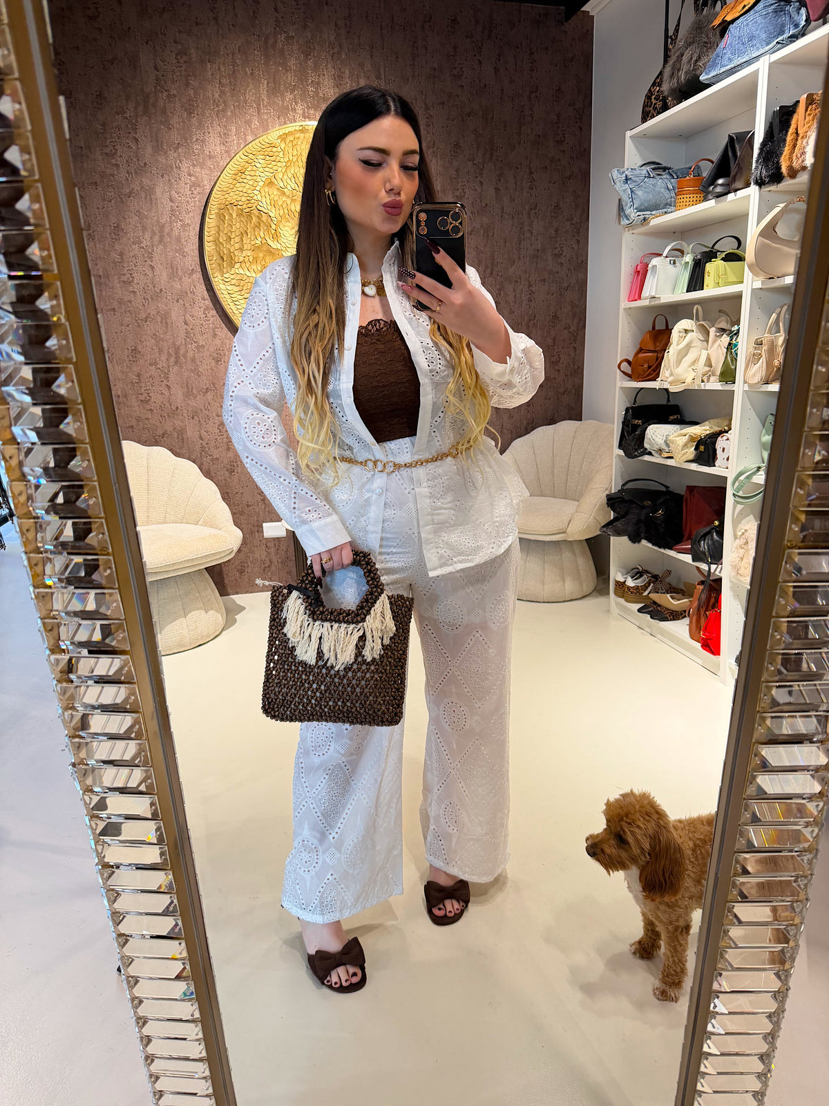 Completo Sangallo camicia e pantalone