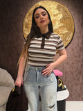 Body a righe colletto polo