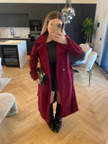 Cappotto lungo burgundy