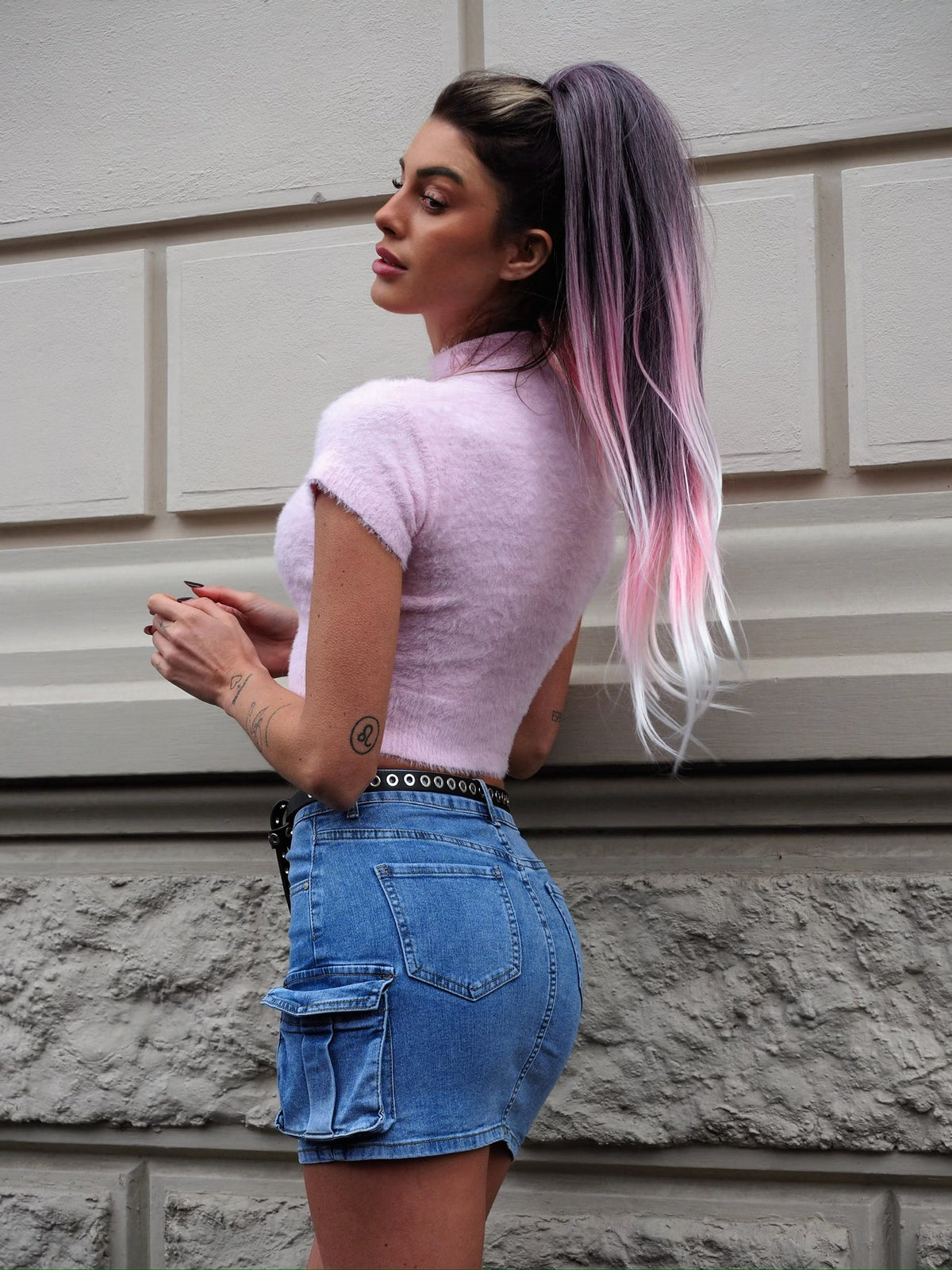 Maglia morbidissima rosa pastello