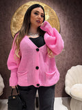 Cardigan in maglia con polsino