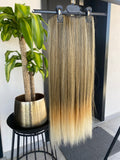 Extension 7 clip biondo Degradè liscio 60 cm