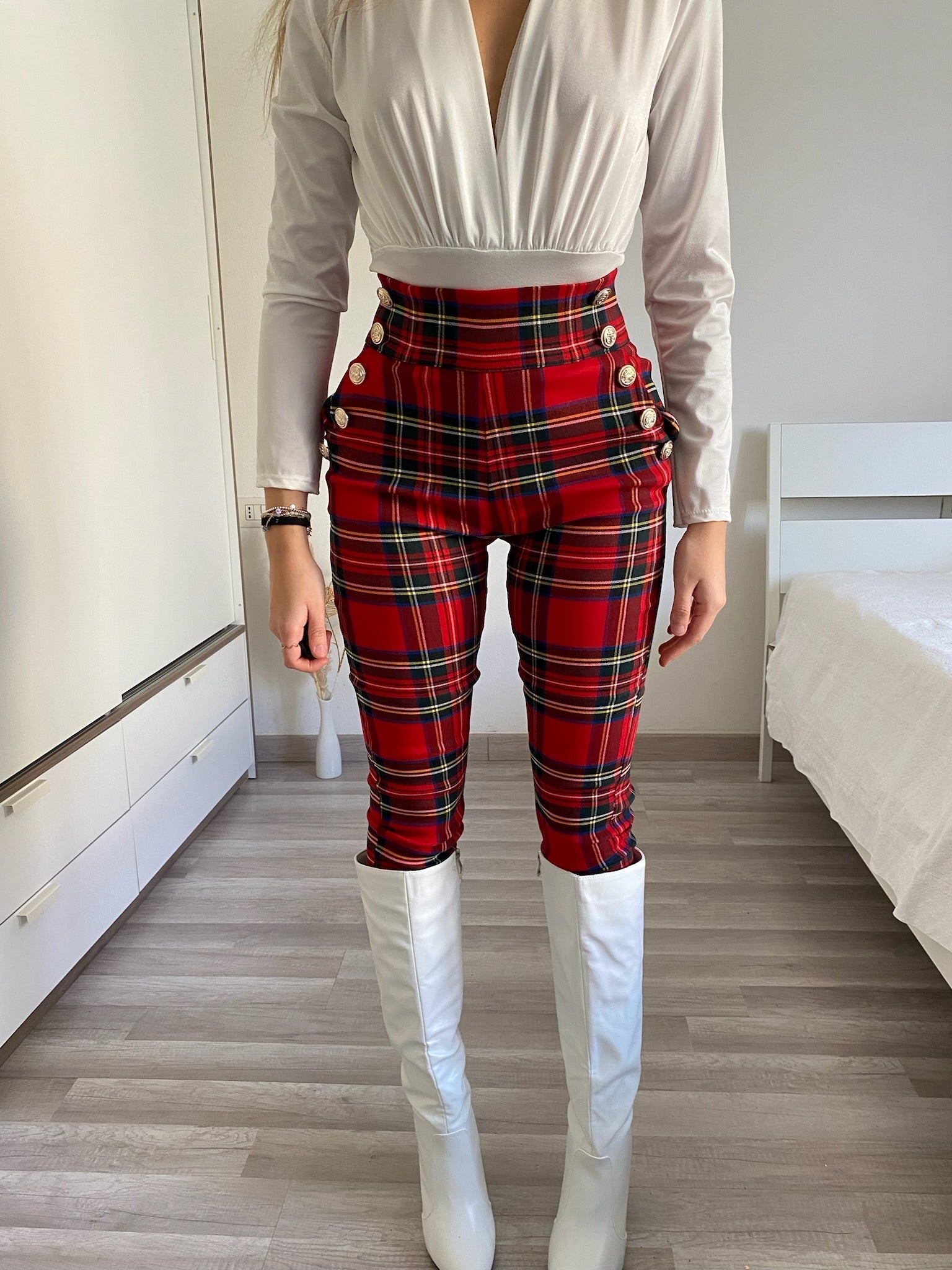 Completo giacca e pantalone scozzese