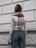 Cargo maxi con tasconi jeans macchiato