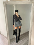 Blusa in velo con strass