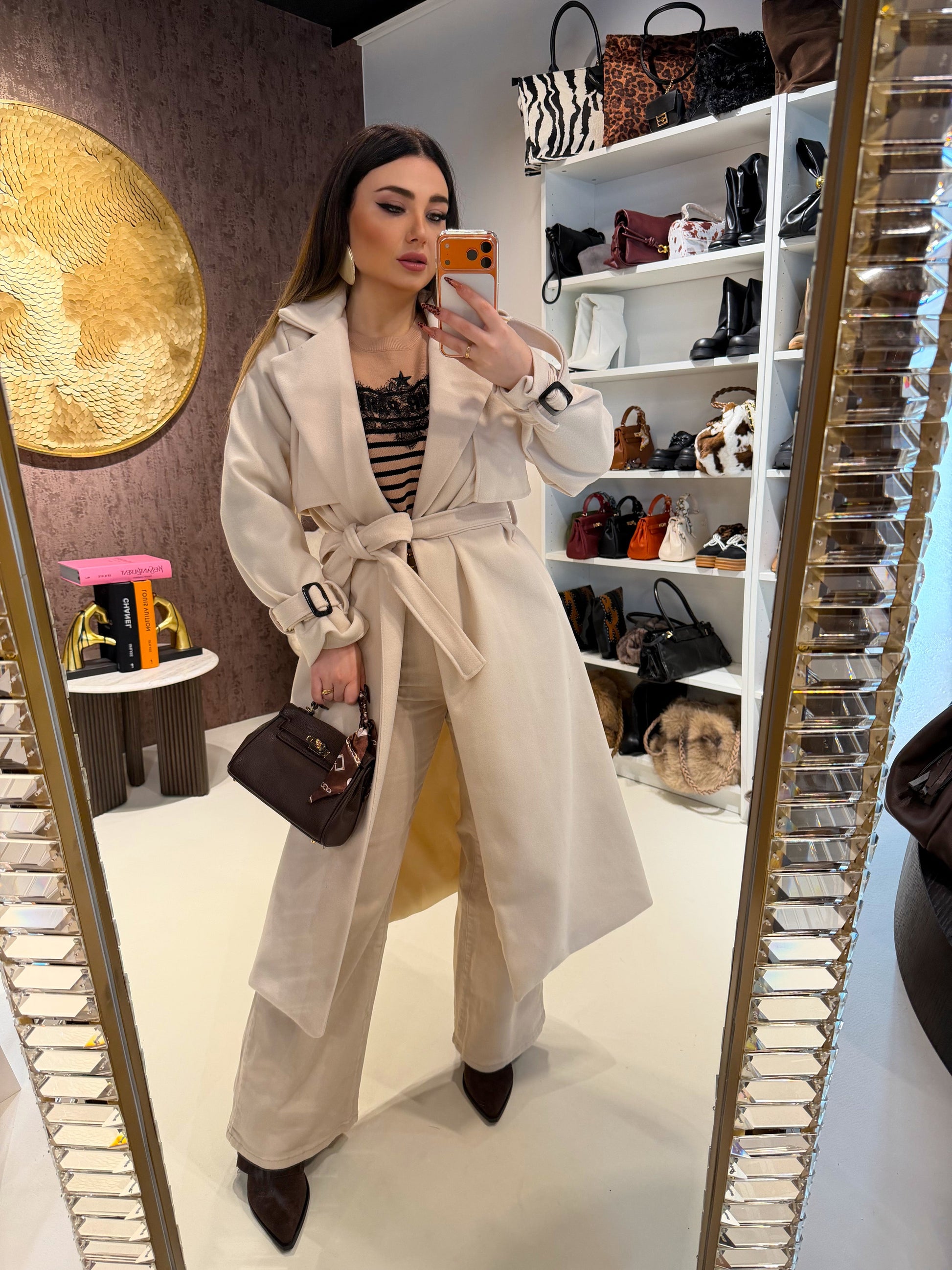 Cappotto lungo Creamy