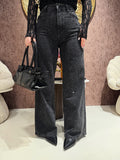 Jeans Leopard Spark Denim Black