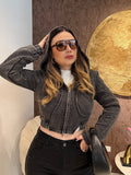 Felpa Cropped Zip Urban Style