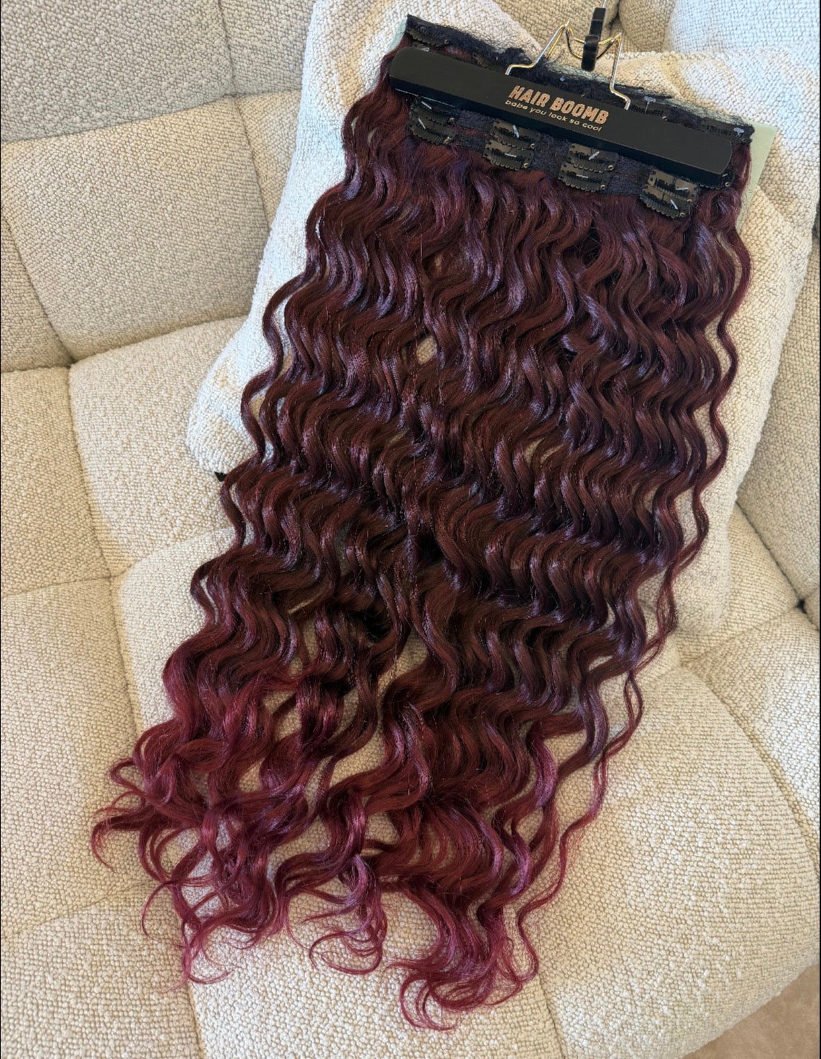 7 fasce onde morbide con clip vari colori
