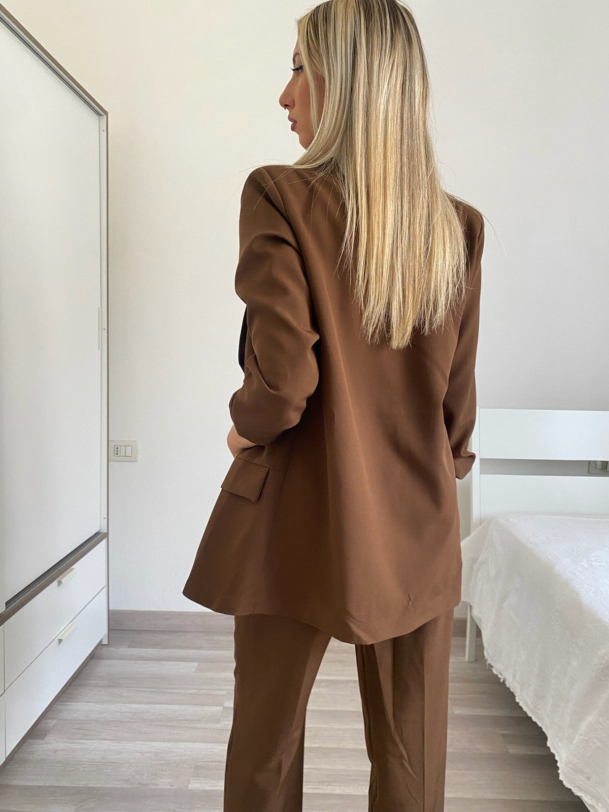 Completo giacca e pantalone choco