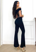 Tuta con trasparenza nera e push up