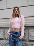 Cardigan morbidissimo rosa pastello